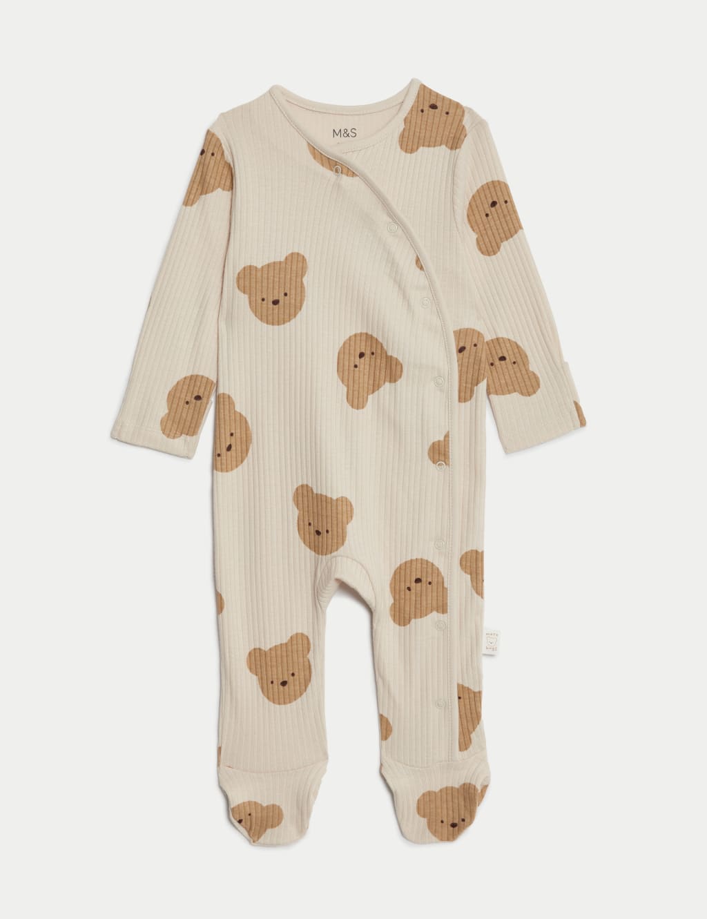 Pure Cotton Bear Sleepsuit (7lbs-1 Yrs) image 1