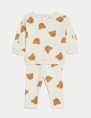 2pc Cotton Rich Bear Outfit (7lbs - 1 Yrs)