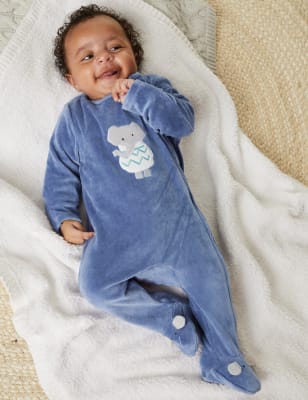 Pure Cotton Bear Sleepsuit (7lbs-1 Yrs)