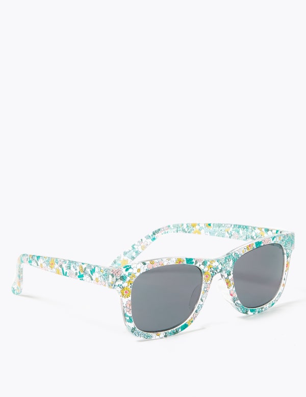 Kids' Smaller Frame Floral Wayfarer Sunglasses