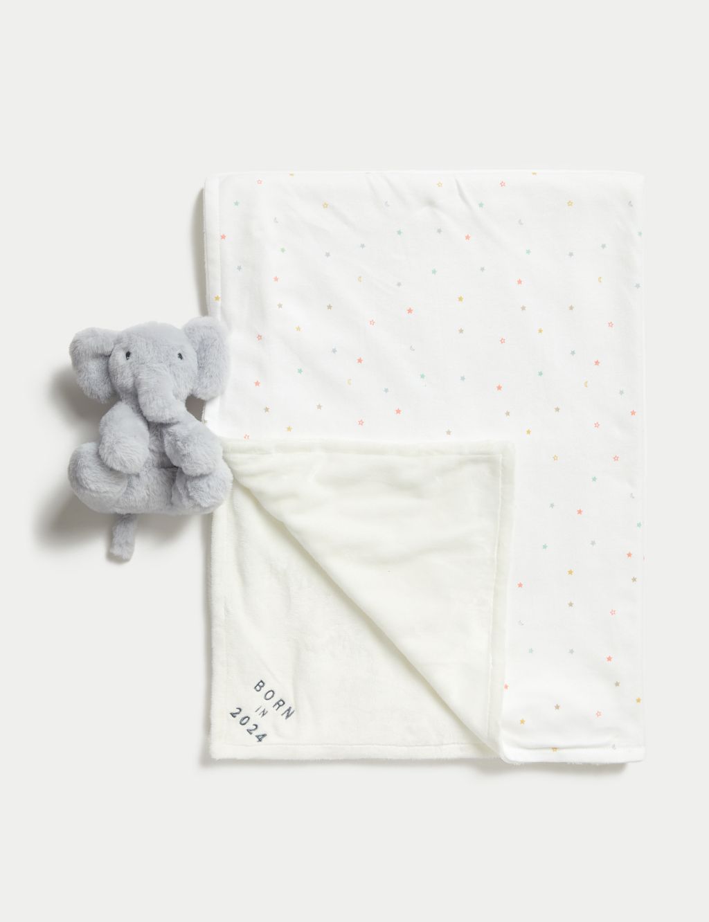 Born In 2024 Soft Toy & Blanket Gift Set image 2