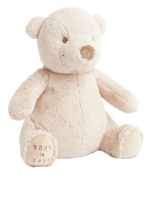 

Unisex,Boys,Girls M&S Collection Born In 2023 Bear Soft Toy - Soft Brown, Soft Brown