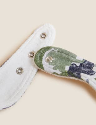 

Unisex,Boys,Girls M&S Collection 2 Pack Adaptive Cotton Printed Bibs - Blue/Green, Blue/Green