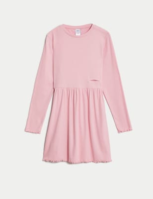 

M&S Collection Vestido de algodón adaptable (2-16 años) - Pink, Pink