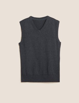 

Unisex,Boys,Girls M&S Collection School Unisex Pure Cotton StayNew™ Tank Top (3-16 Yrs) - Grey, Grey