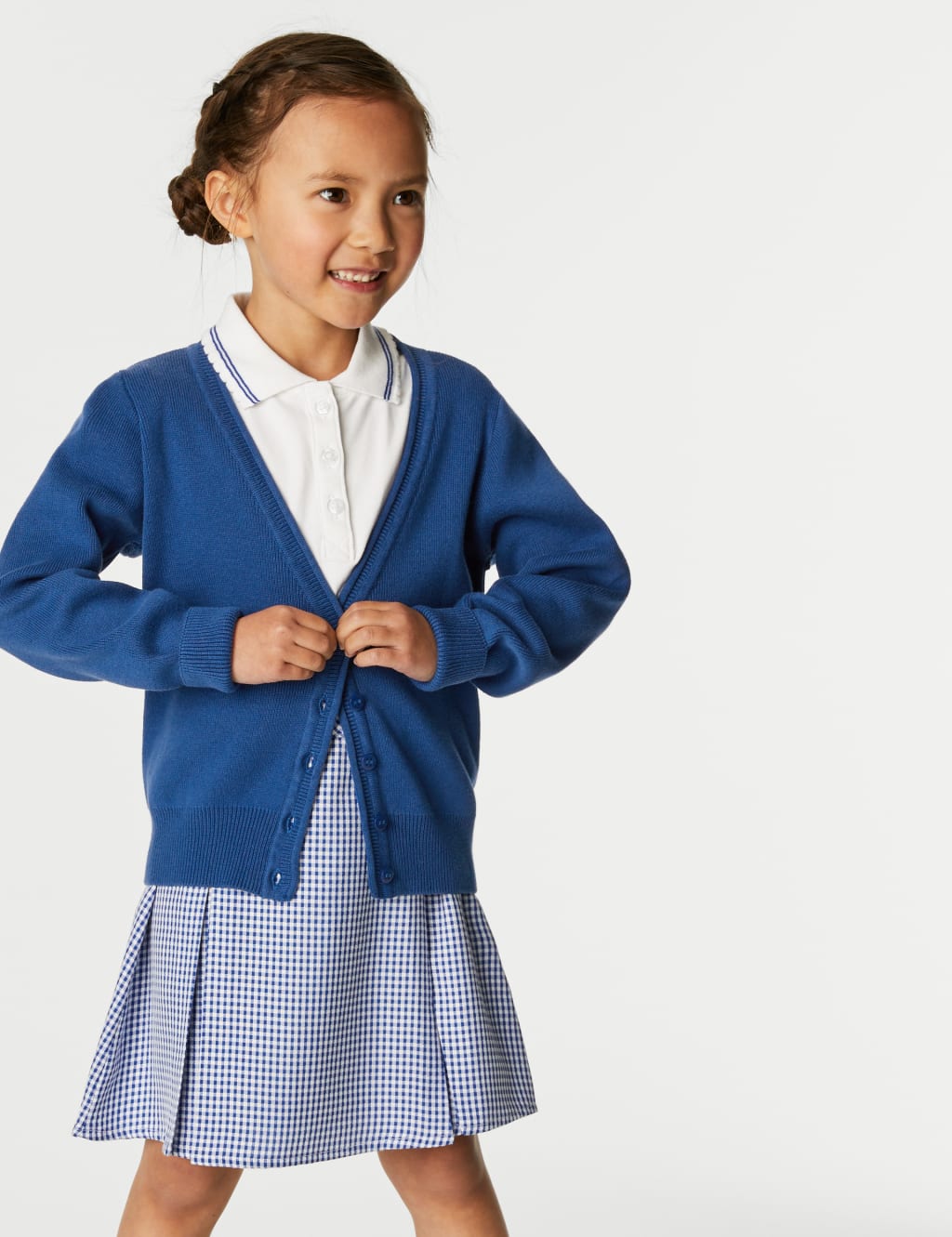 Light blue school cardigan clearance