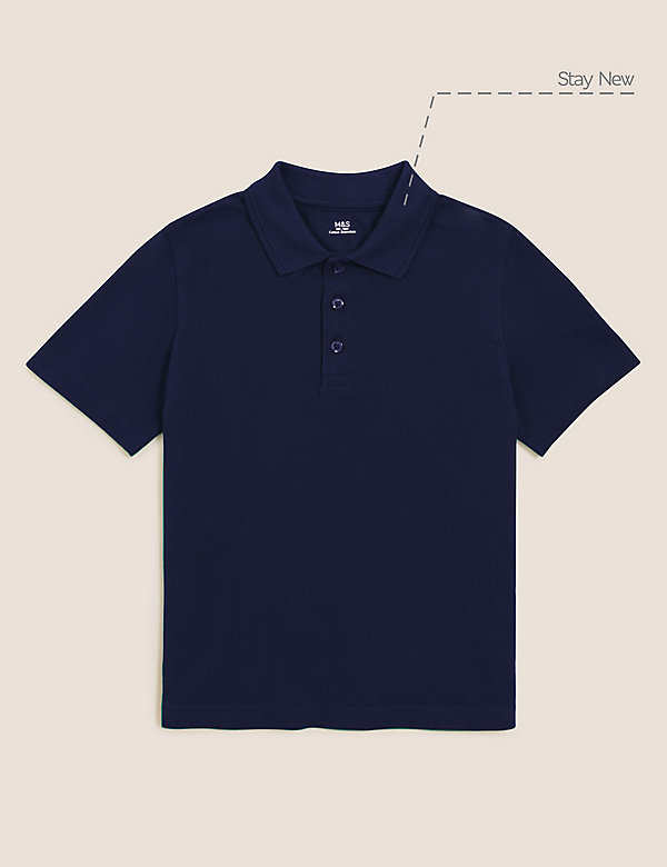 Unisex-Poloshirt aus reiner Baumwolle (2–16 Jahre) - DE