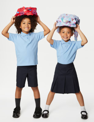 

M&S Collection Polo 100% algodón unisex (2-18 años) - Pale Blue, Pale Blue