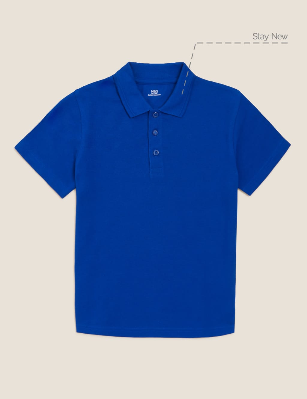 Blue School Polo Shirts M S
