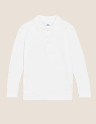 School Girls' Pure Cotton Polo Shirt (2-18 Yrs) - MV