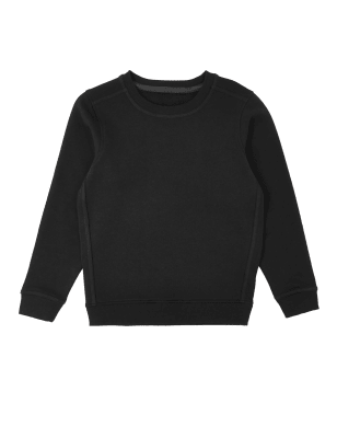 

Unisex,Boys,Girls M&S Collection Unisex Crew Neck Sweatshirt (2-16 Yrs) - Black, Black