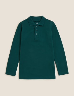 

Unisex-Poloshirt mit langen Ärmeln (2-16 Jahre) - Bottle Green, Bottle Green