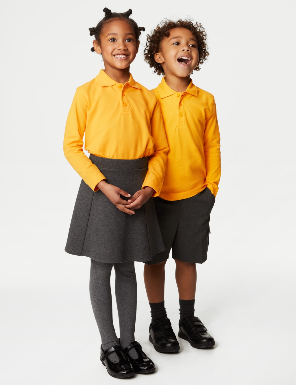 Gold school polo shirts cheap