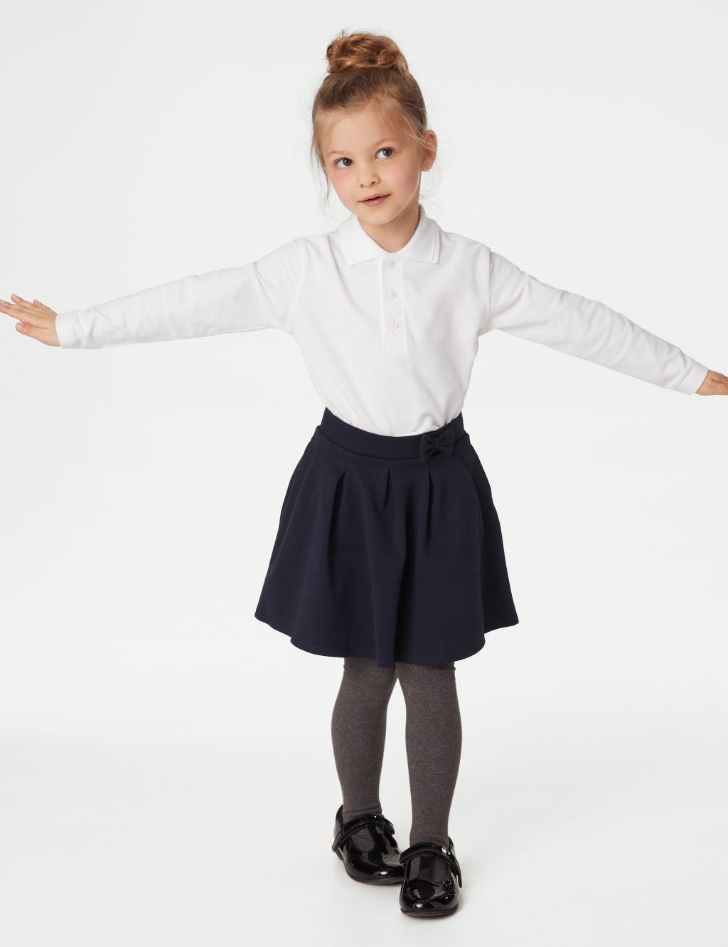 Unisex Long Sleeve Polo Shirt (2-16 Yrs) image 3