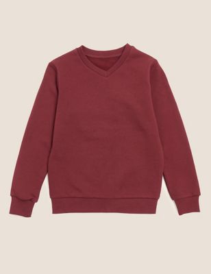 

Unisex,Boys,Girls M&S Collection Cotton Unisex V-Neck Sweatshirt (2-16 Yrs) - Burgundy, Burgundy