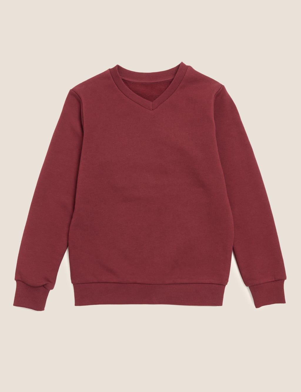 Red round neck school jumper sale