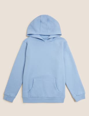 

M&S Collection Unisex-Sweatshirt aus Baumwolle mit Kapuze (2-18 Jahre) - Pale Blue, Pale Blue