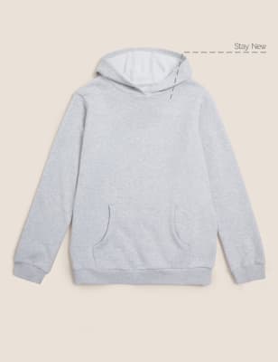 

Unisex,Boys,Girls M&S Collection Unisex Cotton Hooded Sweatshirt (2-18 Yrs) - Grey Marl, Grey Marl