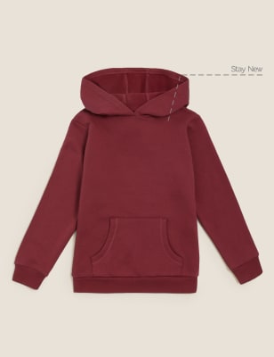 

M&S Collection Unisex-Sweatshirt aus Baumwolle mit Kapuze (2-18 Jahre) - Burgundy, Burgundy