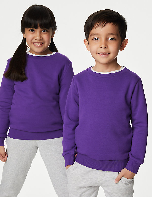 School Unisex Cotton Regular Fit Sweatshirt (2-16 Yrs) - AE
