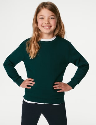 

Unisex,Boys,Girls M&S Collection School Unisex Cotton Regular Fit Sweatshirt (2-16 Yrs) - Bottle Green, Bottle Green