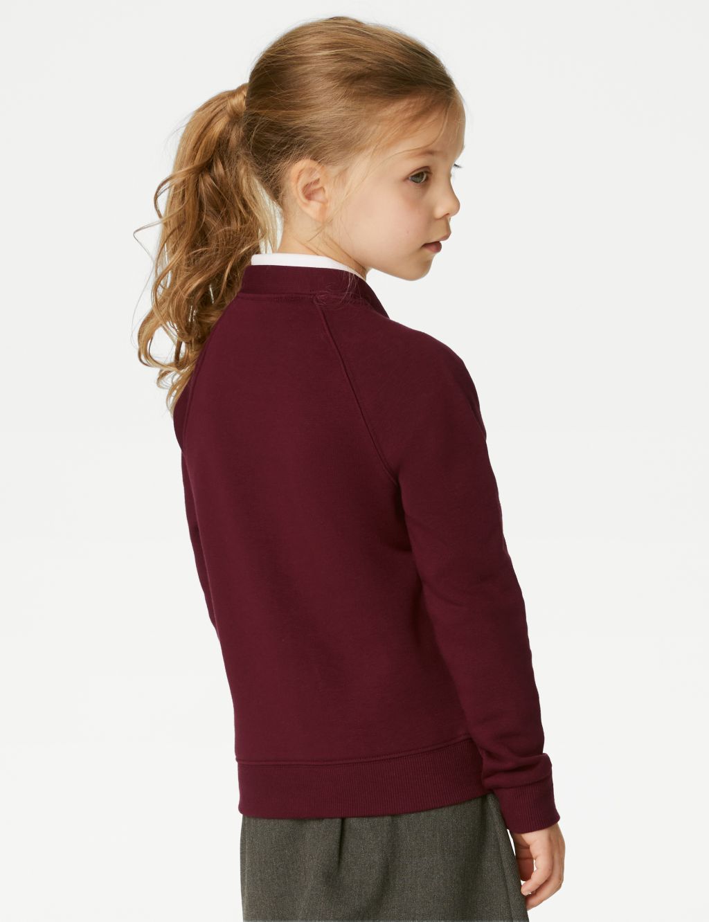 Girls' Cotton Regular Fit School Cardigan (2-16 Yrs) image 4