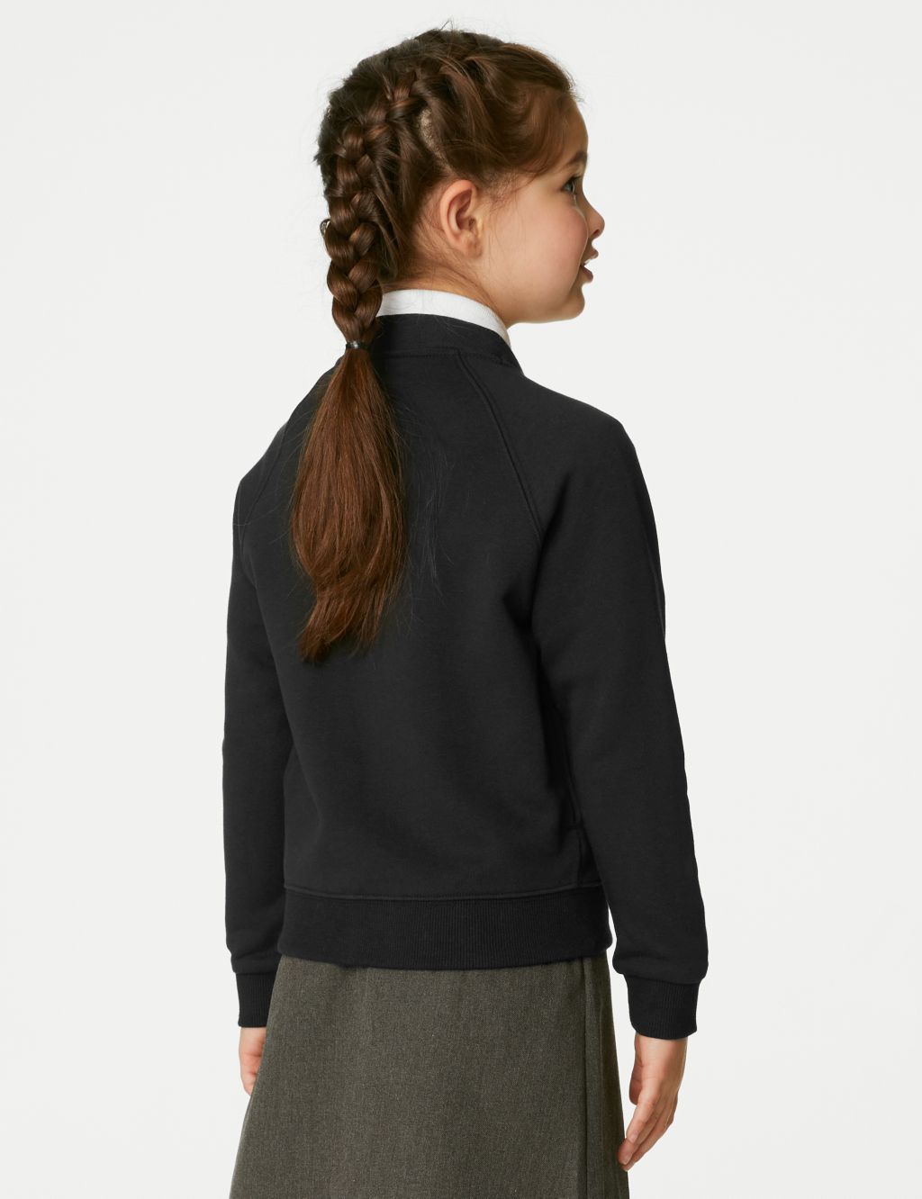 Girls' Cotton Regular Fit School Cardigan (2-16 Yrs) image 4