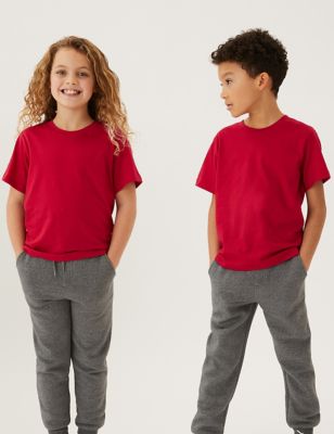 

Unisex,Boys,Girls M&S Collection Unisex Pure Cotton T-Shirt (2-16 Yrs) - Dark Red, Dark Red