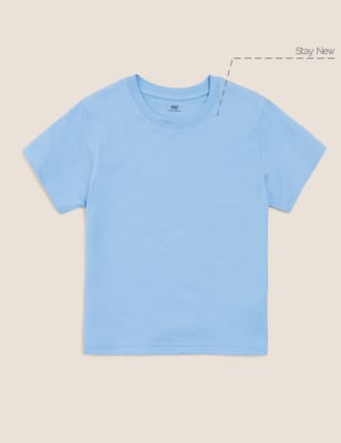 

M&S Collection Unisex-T-Shirts aus reiner Baumwolle (2-16 Jahre) - Pale Blue, Pale Blue