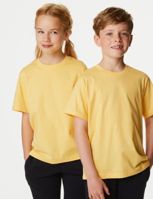 

Unisex,Boys,Girls M&S Collection Unisex Pure Cotton T-Shirt (2-16 Yrs) - Yellow, Yellow