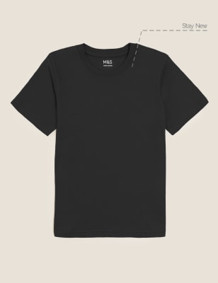 

Unisex,Boys,Girls M&S Collection Unisex Pure Cotton T-Shirt (2-16 Yrs) - Black, Black