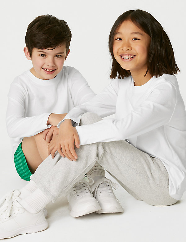 Unisex školní tričko s&nbsp;technologií StayNew™, z&nbsp;čisté bavlny (2–16&nbsp;let) - CZ