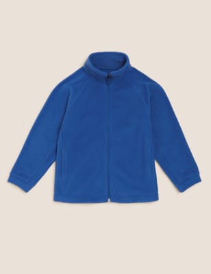 M&S Unisex Zip Fleece (2-16 Yrs) - 2-3 Y - Royal Blue, Royal Blue,Navy,Grey Marl,Bottle Green,Black,