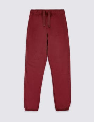 

M&S Collection Pantalón deportivo unisex de algodón (2-7 años) - Burgundy, Burgundy
