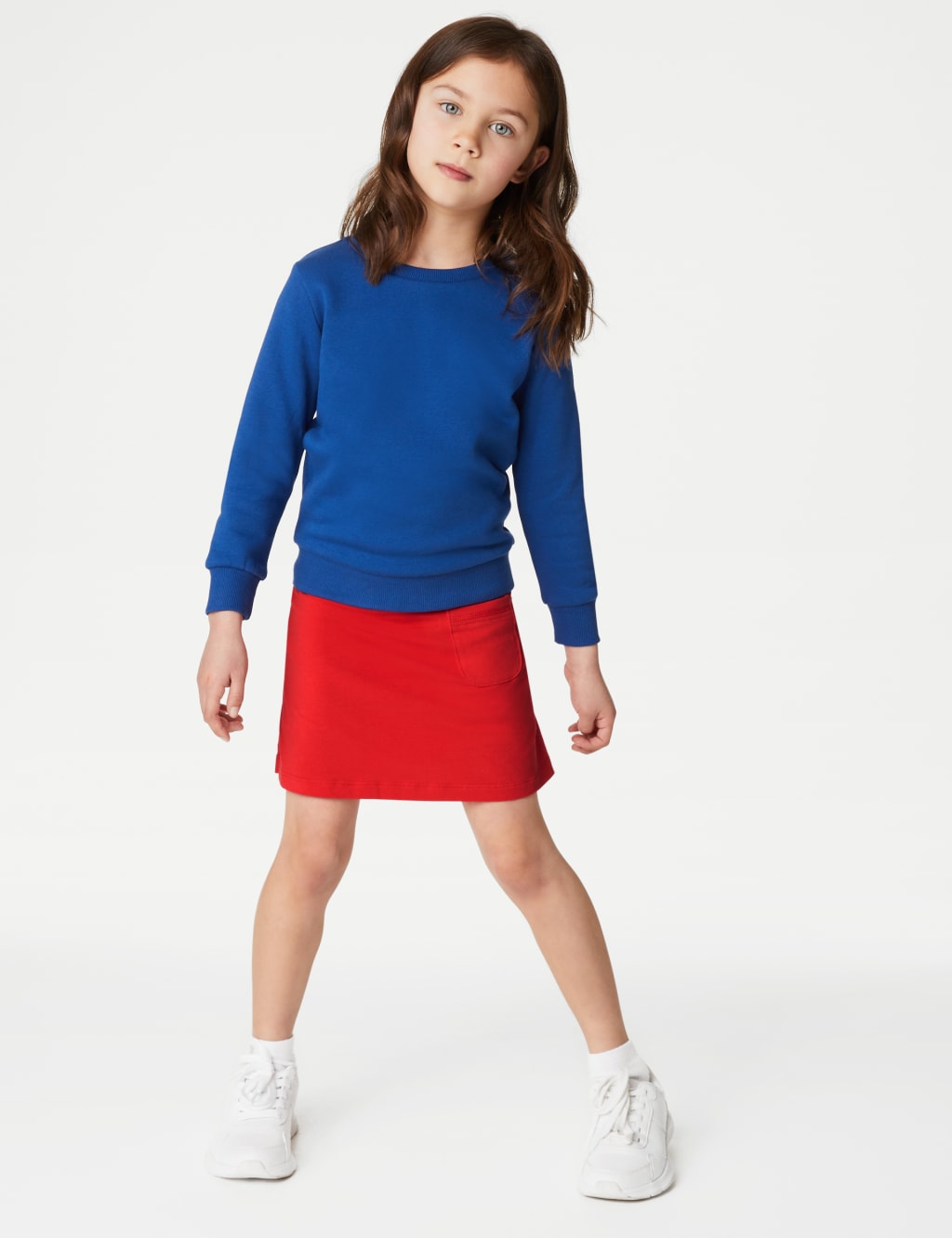Girls' Cotton with Stretch Sports Skorts (2-16 Yrs) image 1