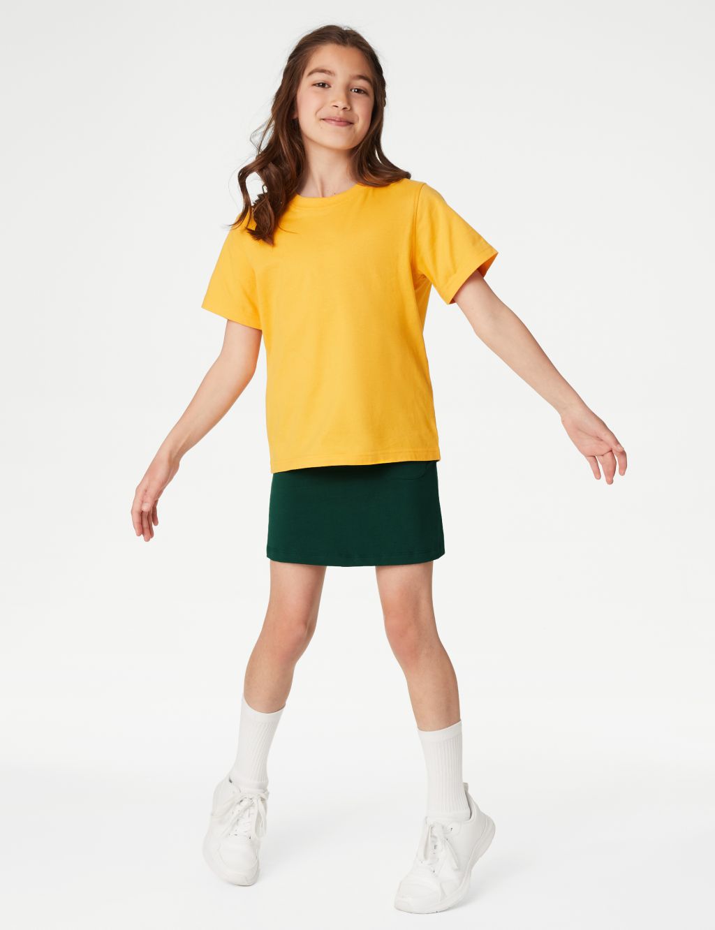 Girls' Cotton with Stretch Sports Skorts (2-16 Yrs) image 1