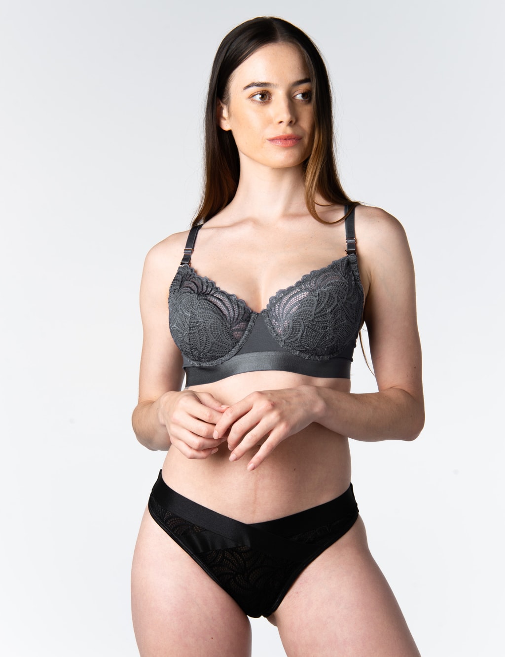 Warrior Lace Wired Balcony Nursing Bra image 6