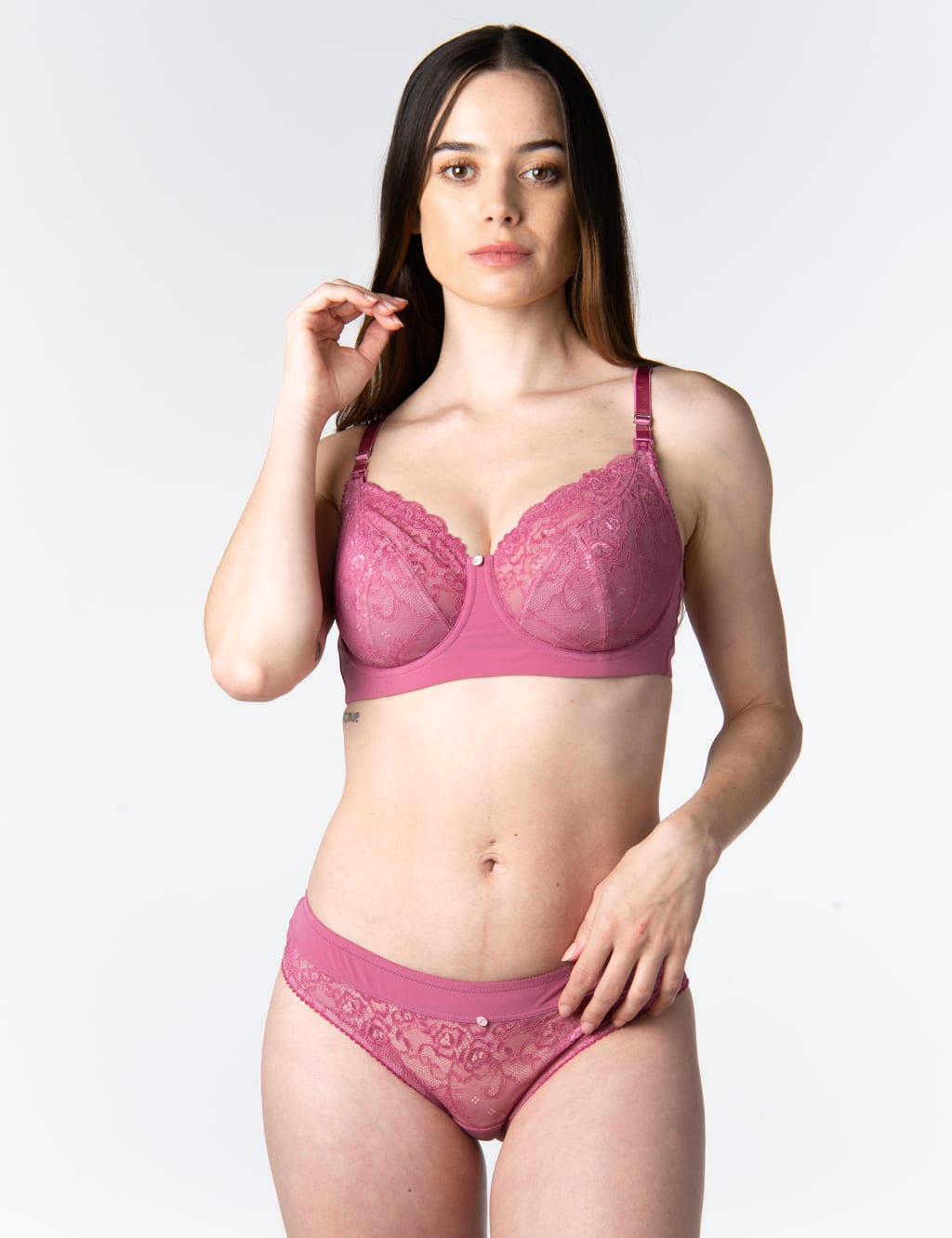 Temptation Lace Flexi Wired Nursing Bra D-J image 7