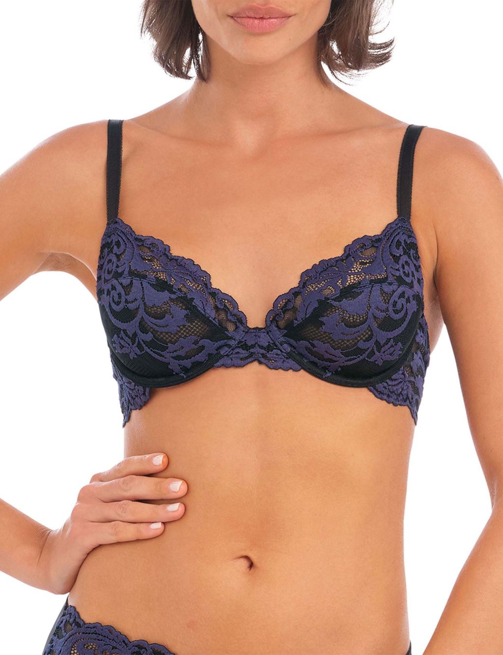 Instant Icon Floral Lace Wired Plunge Bra image 1