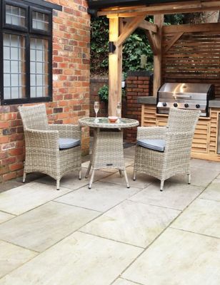 Royalcraft Wentworth Rattan Bistro Table & Chairs - Natural, Natural