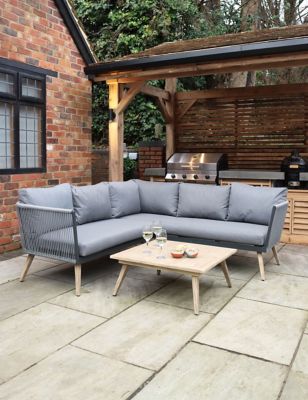 Royalcraft Milan Corner Garden Lounge Set - Grey, Grey