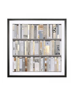 Gallery Home The Library Square Framed Art - Black, Black
