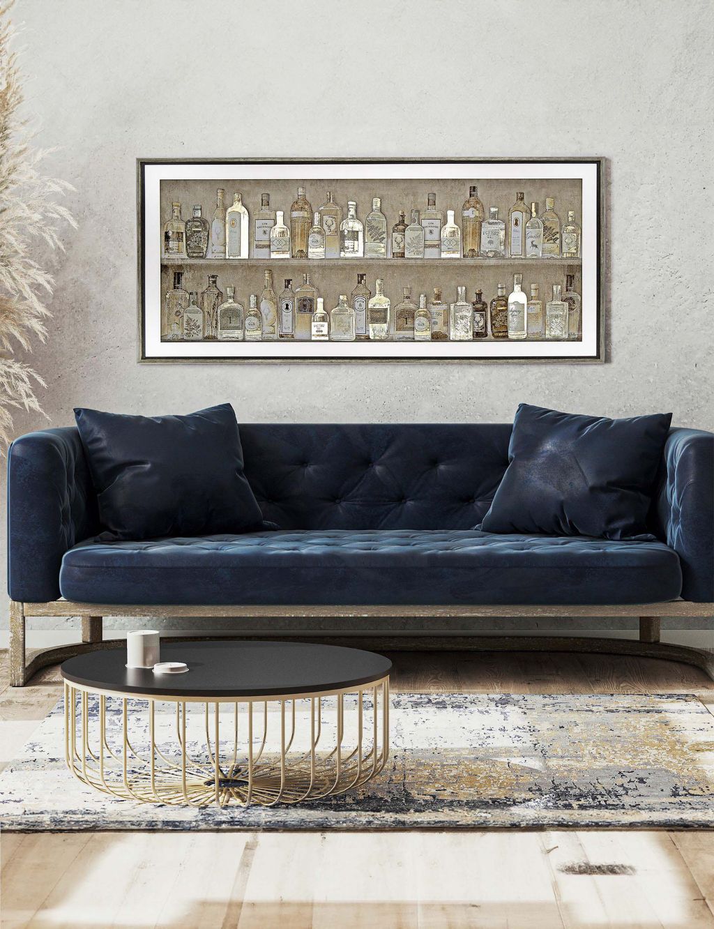 Gin Collection Rectangle Framed Art