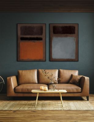 Gallery Home Set of 2 Reflecting Rectangle Framed Art - Black, Black