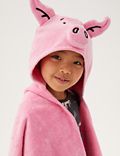 Toalla con capucha infantil 100% algodón de Percy Pig™
