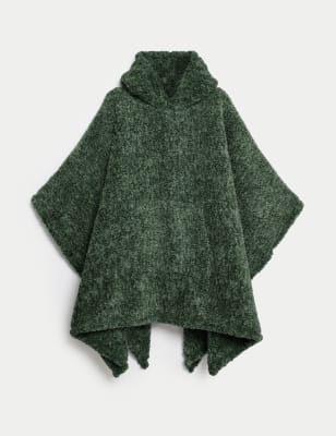 Teddy Fleece Hooded Blanket