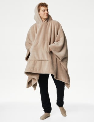 

The M&S Snuggle™ Borg Fleece Hooded Blanket - Neutral, Neutral