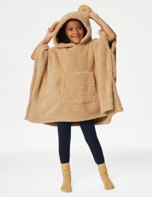 Teddy Fleece Hooded Blanket, The M&S Snuggle™