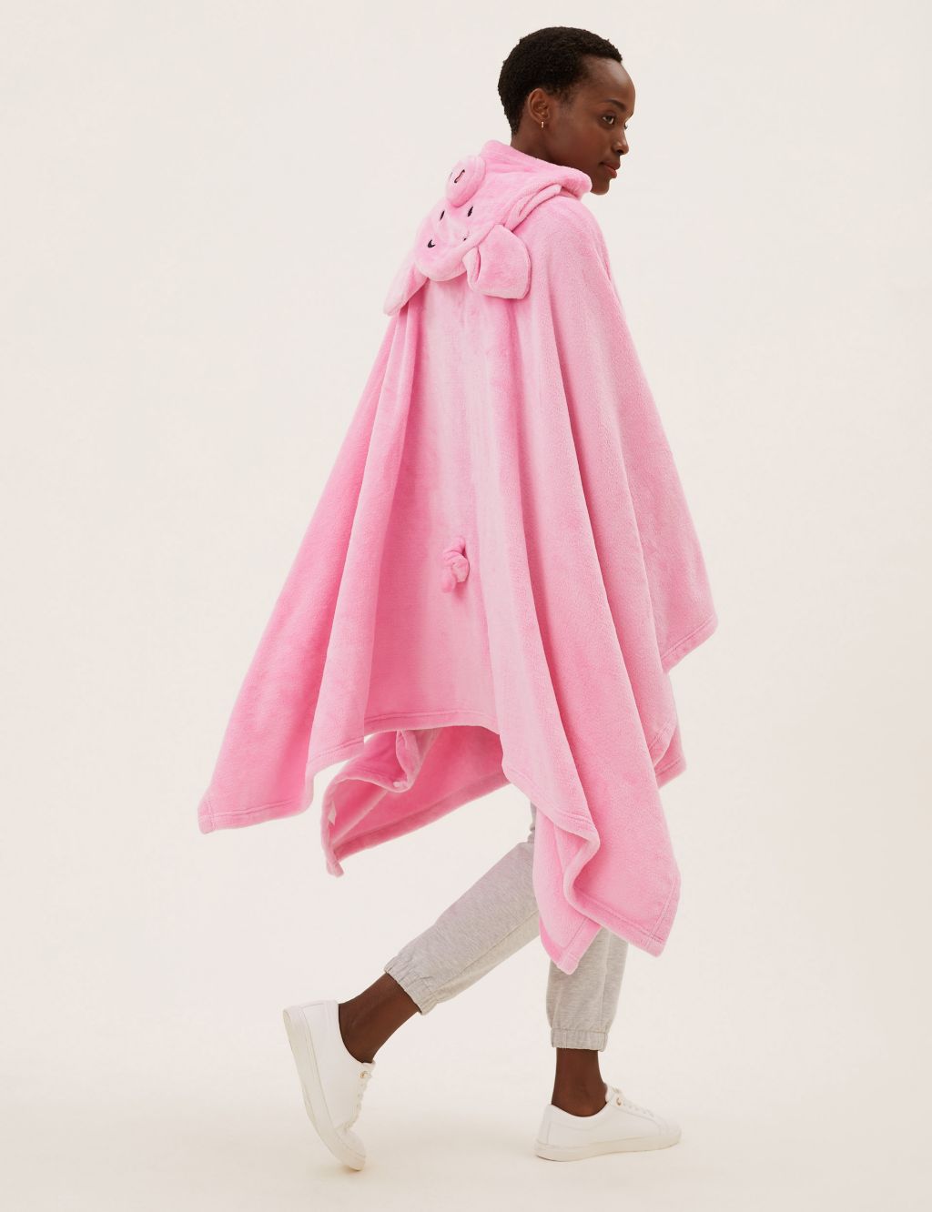 Adults' Fleece Percy Pig™ Hooded Blanket image 5