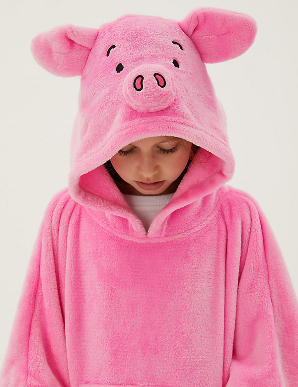 Kids' Fleece Percy Pig™ Hooded Blanket